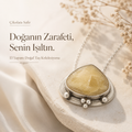 Çikolata Safir 925 Ayar Gümüş Kolye