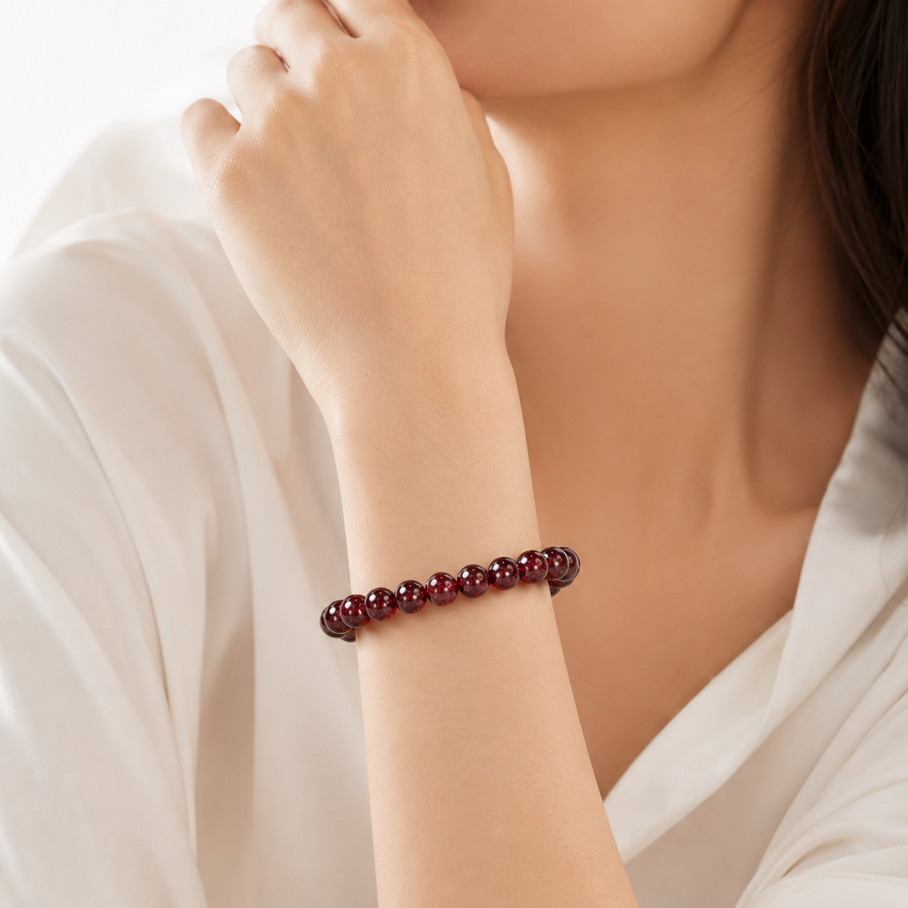 Lal (Garnet) Doğal Taş Bileklik