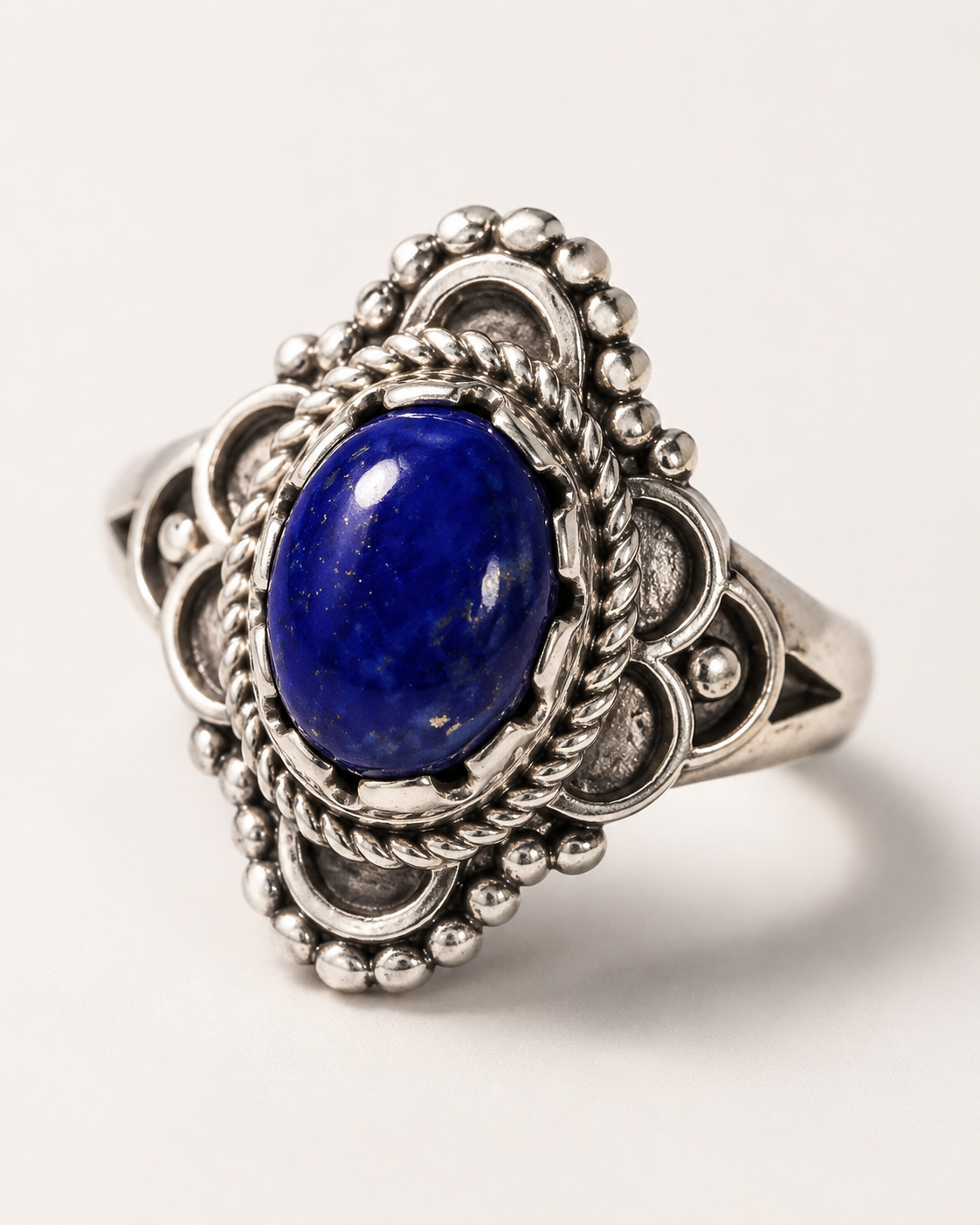 Lapis Lazuli 925 Ayar Gümüş Yüzük