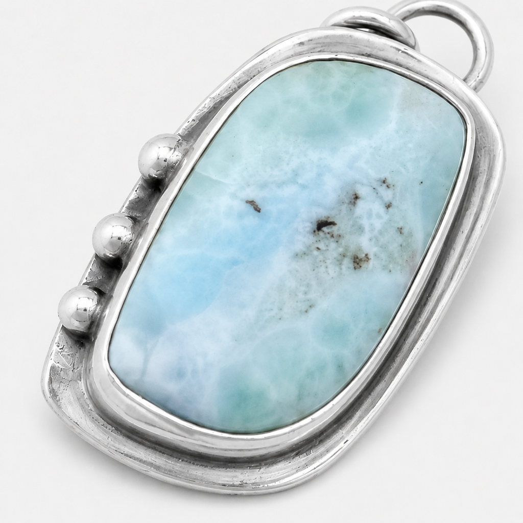 Larimar 925 Ayar Gümüş Kolye