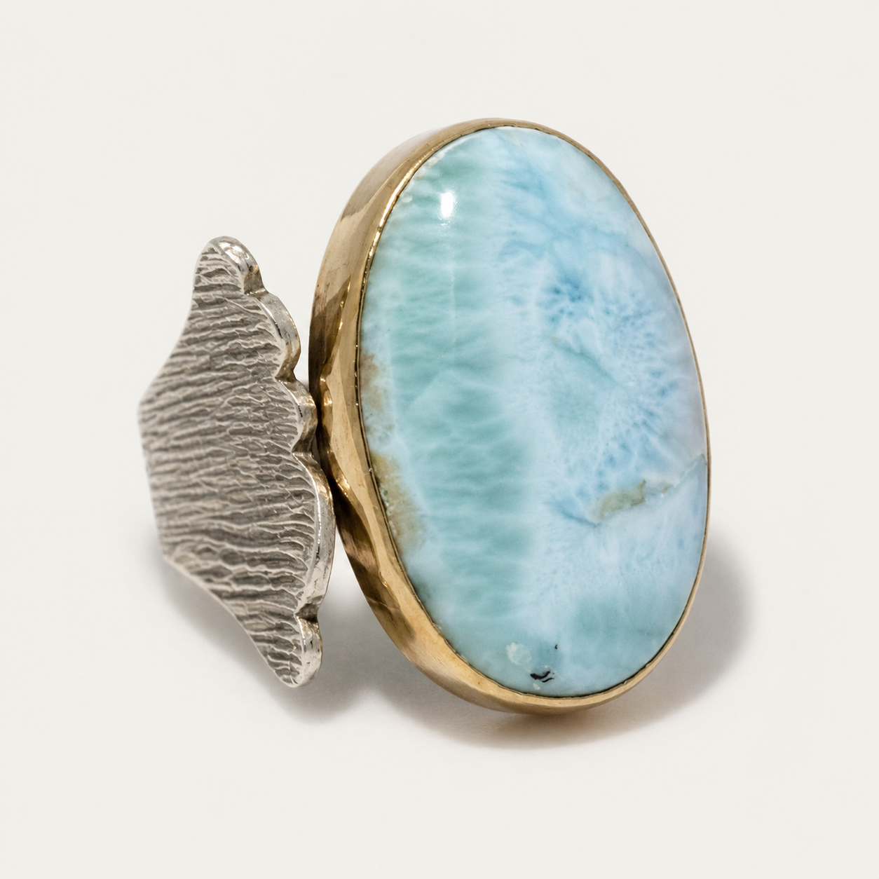 Larimar 925 Ayar Gümüş Yüzük