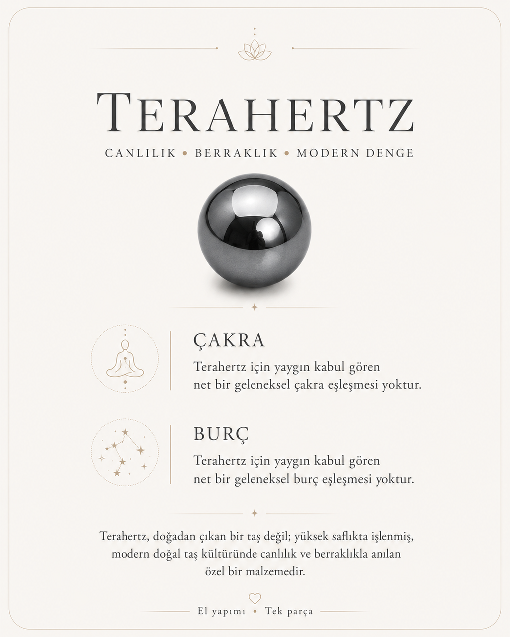 Terahertz Doğal Taş Bileklik